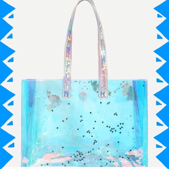 Tote Bag-Holographic Stars - Picture 8 of 10